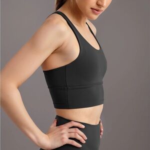 DYI Define Your Inspiration Elevate Racer Back Sports Bra Black Medium NWT